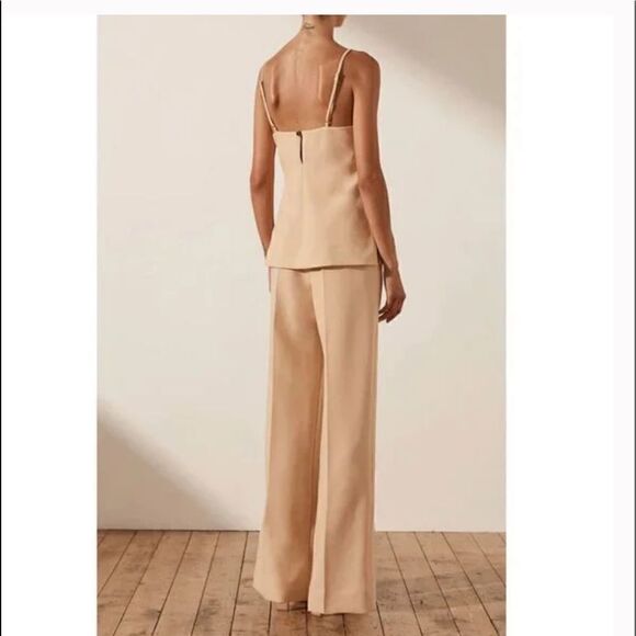 Shona Joy Ivy Tailored Strappy Top in Peanut Butter - Picture 5 of 10